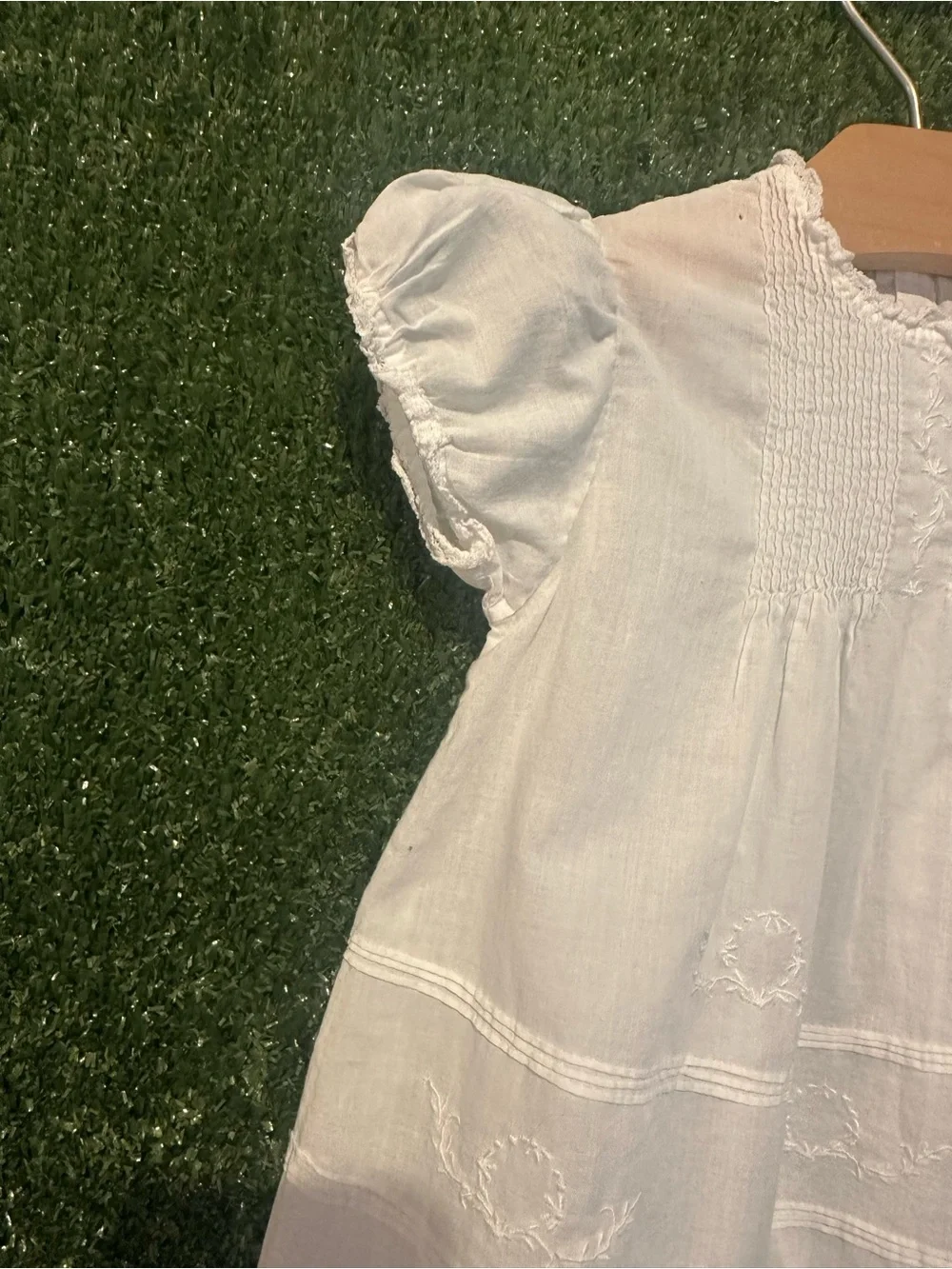 Classic White Embroidered Baby Dress